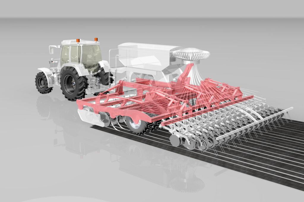 Sämaschine mit Schlepper