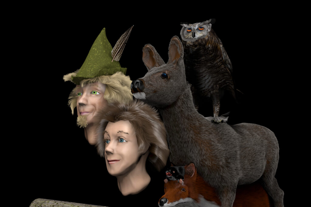 Charakter Szene 3D