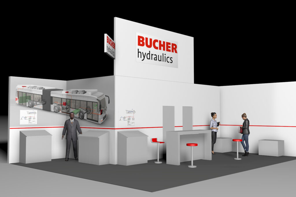 Messestand mit GAG-Darstellung